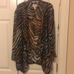 Women’s wildlife print blouse